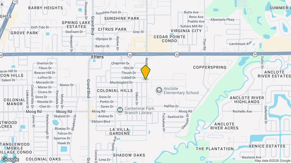 5945 Mockingbird Dr Map and Location Details
