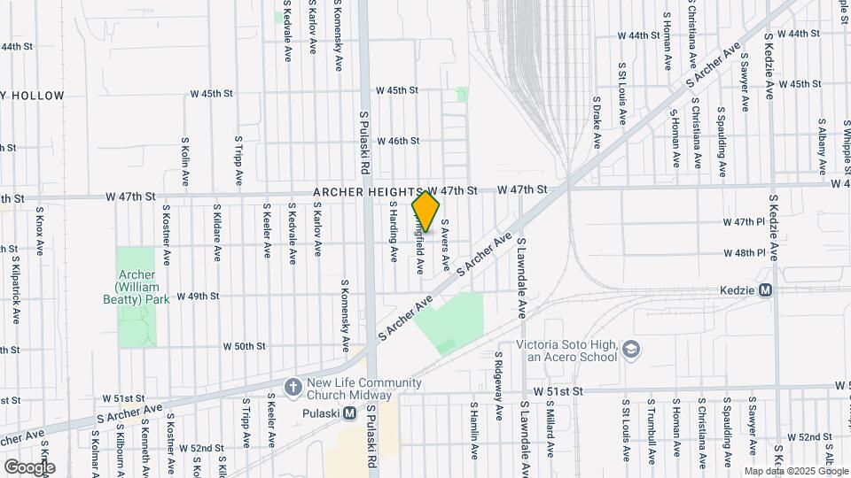 4759 S Springfield Ave Map and Location Details