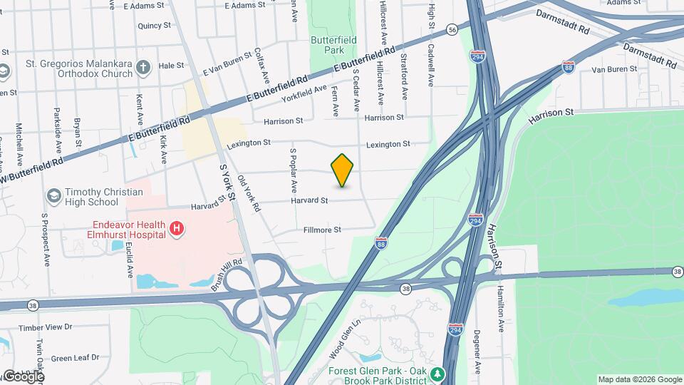 15W244 Harvard St Map and Location Details