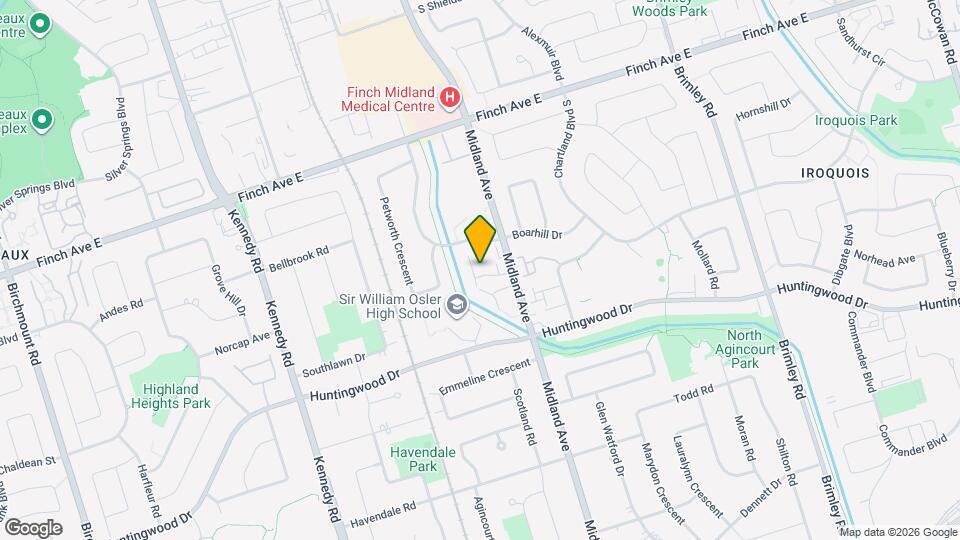 2830 Midland Ave Map and Location Details