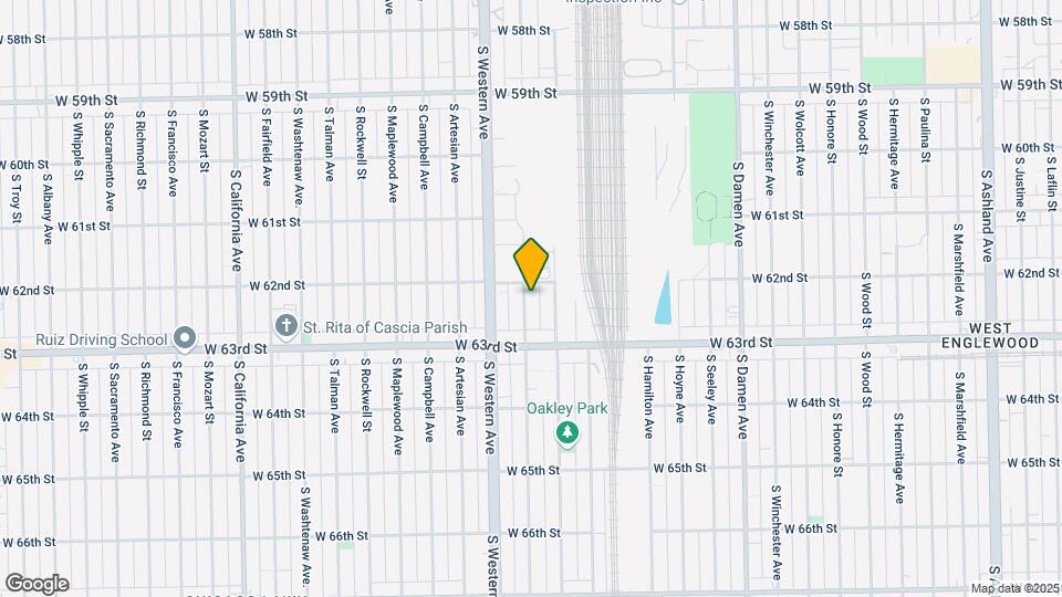 6215 S Claremont Ave Mapa y Detalles de la Ubicación