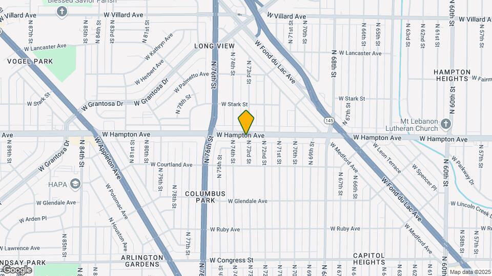 7305 W Hampton Ave Mapa y Detalles de la Ubicación
