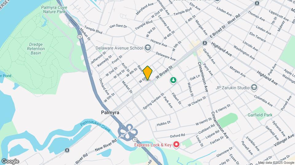 407 W Broad St Mapa y Detalles de la Ubicación