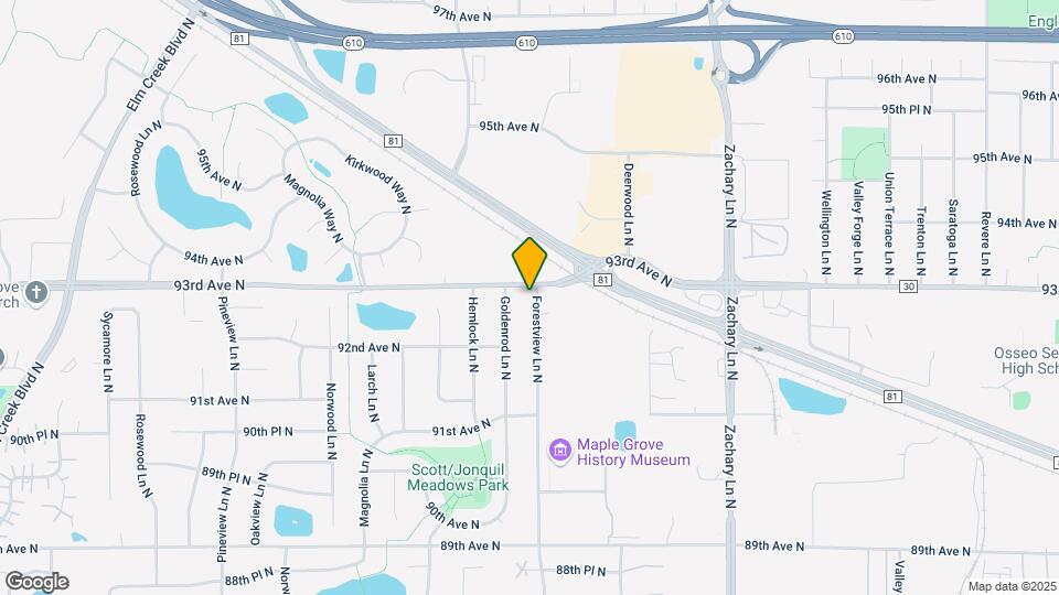 9281 Forestview Ln N Map and Location Details