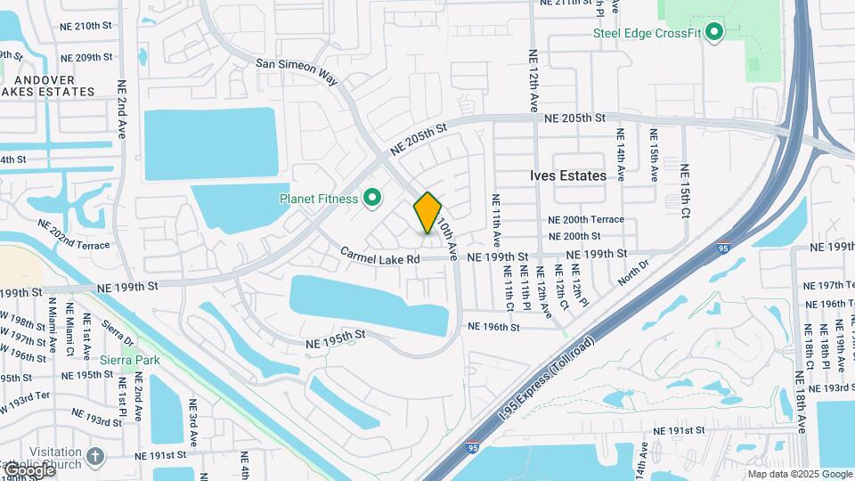 905 NE 199th St Map and Location Details