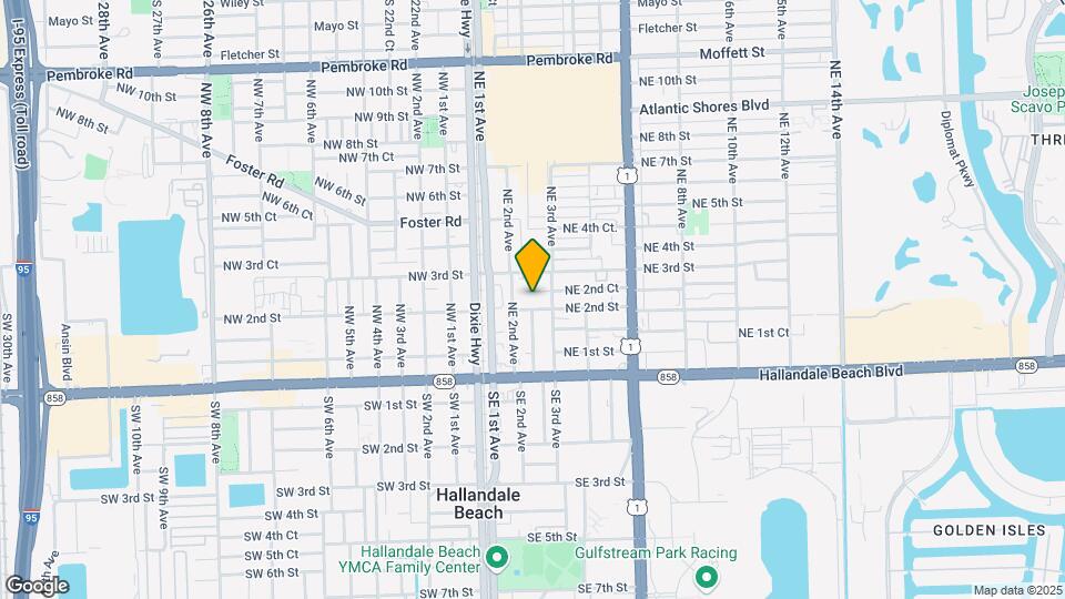 215 NE 2nd St Map and Location Details