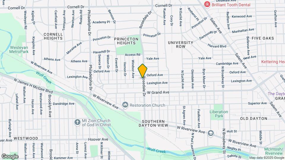 1111 Rosedale Dr Map and Location Details