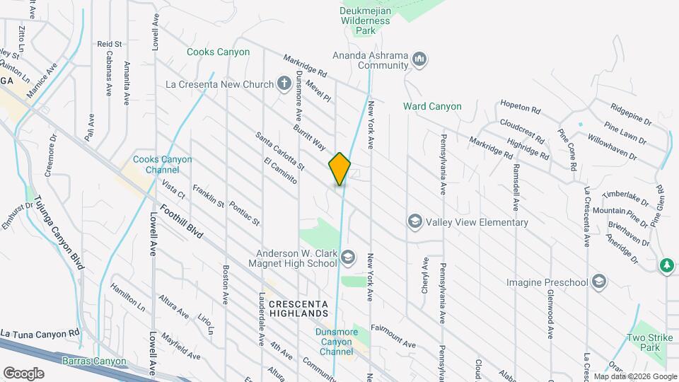 3461 Santa Carlotta St Map and Location Details