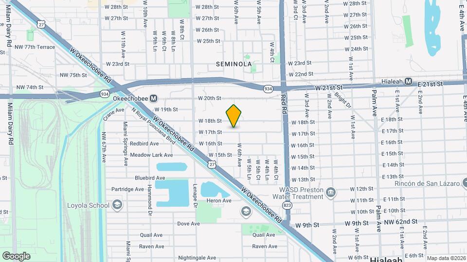 627 W 17th St Map and Location Details