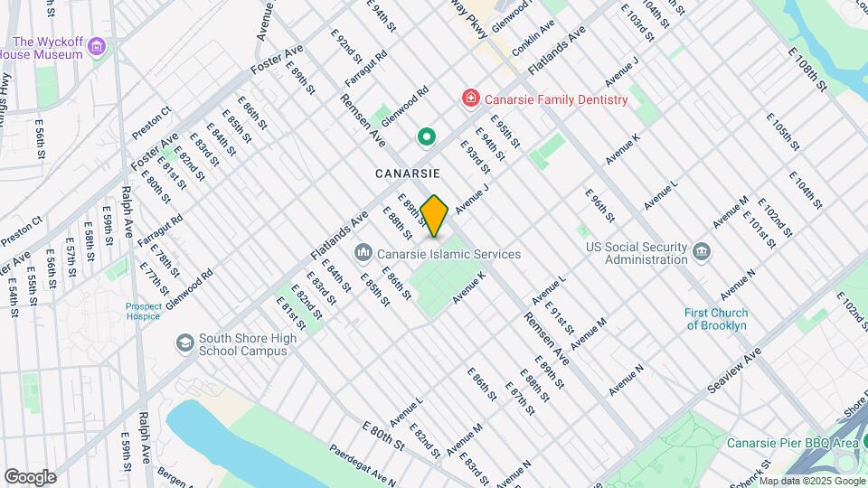 8820 Avenue J Mapa y Detalles de la Ubicación