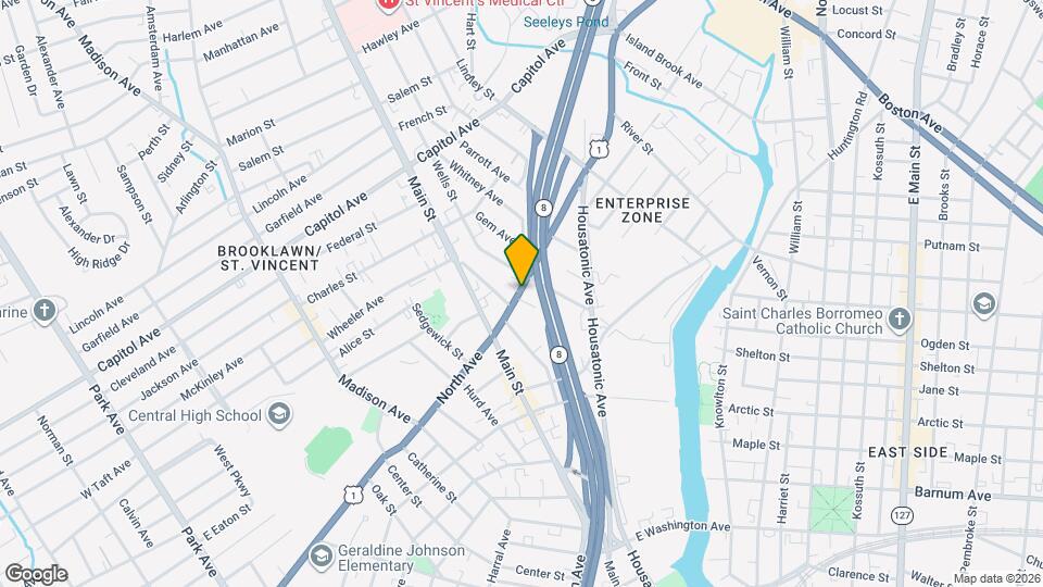 649 Bridgeport Ave Map and Location Details