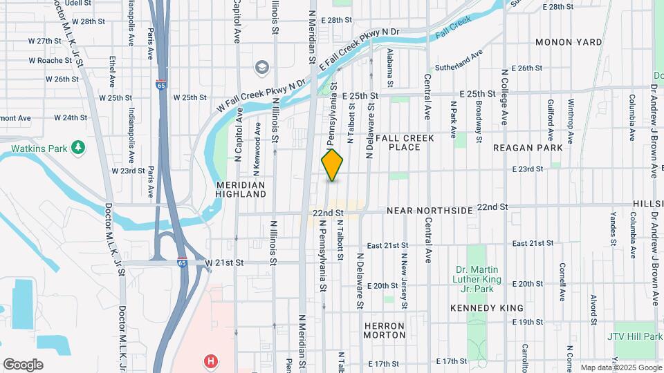 2243 N Pennsylvania St Map and Location Details