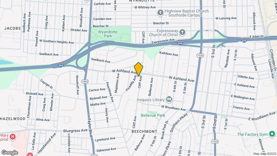 4608 Cliff Ave Map and Location Details