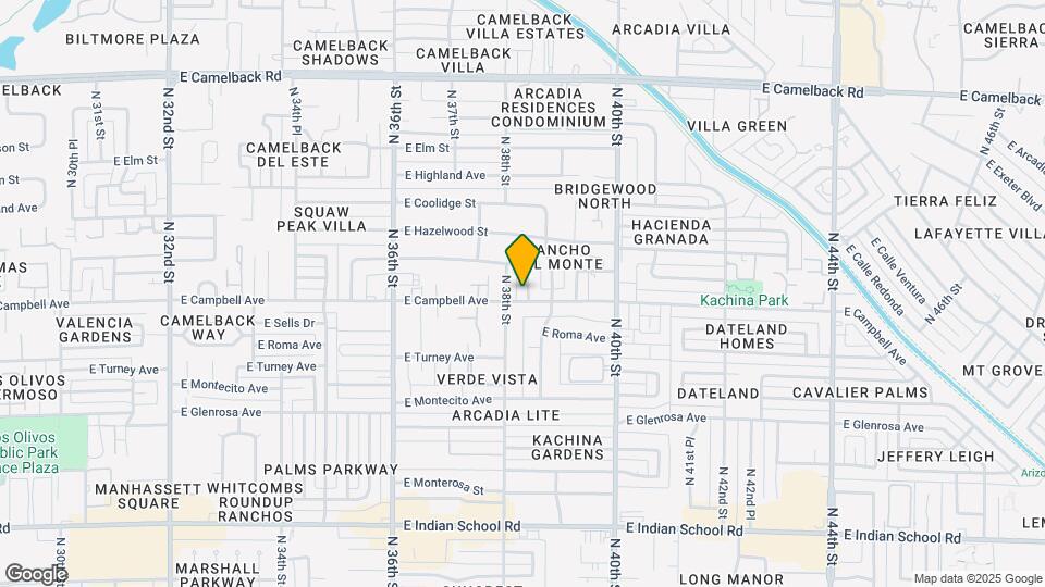 3810 E Campbell Ave Map and Location Details