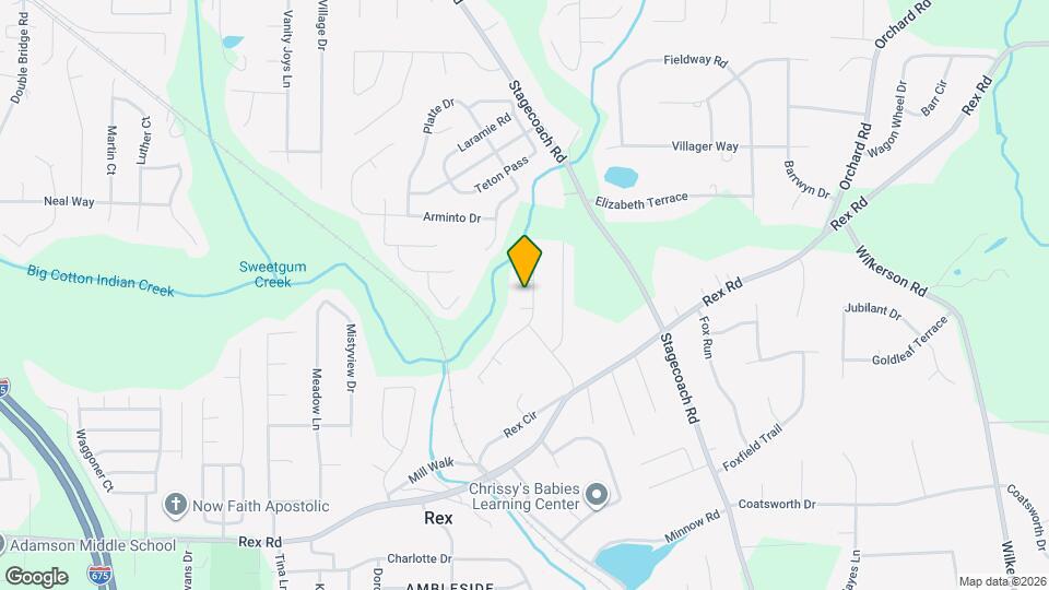 5709 Rex Mill Dr Mapa y Detalles de la Ubicación