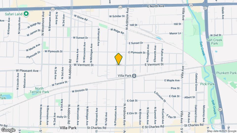 419 N Princeton Ave Map and Location Details