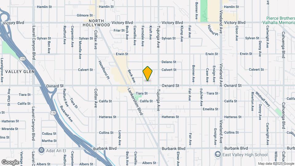 11445 Oxnard St Map and Location Details