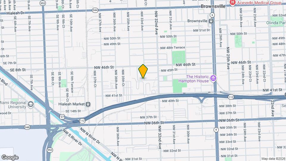 3333 NW 43rd Terrace Map and Location Details