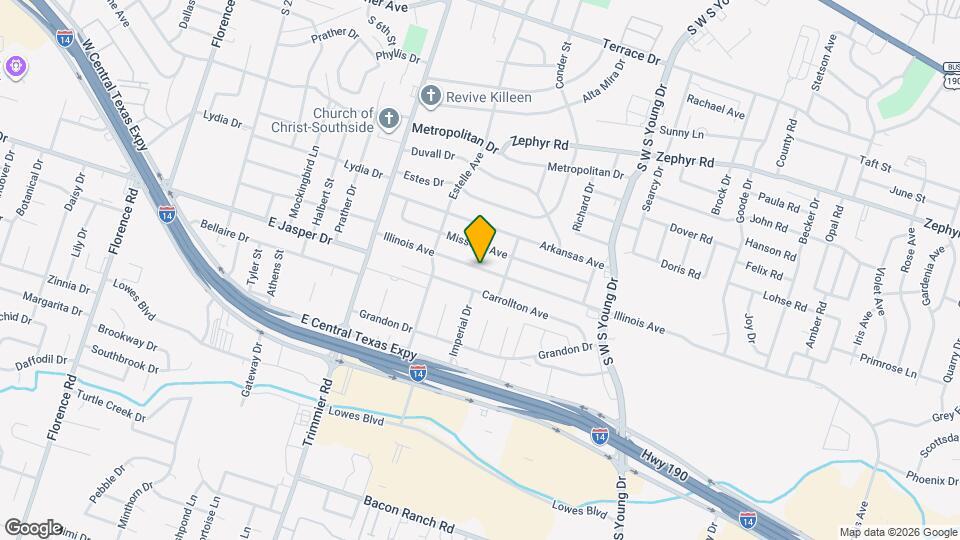 1401 Illinois Ave Map and Location Details