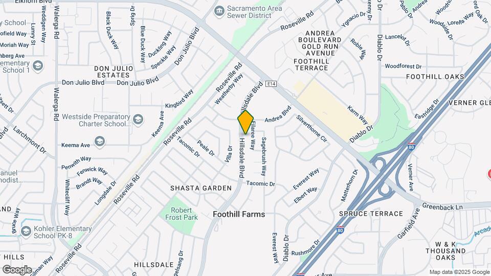 6600 Hillsdale Blvd Map and Location Details