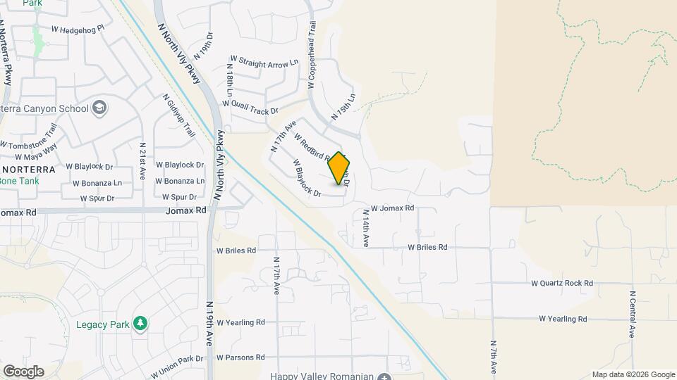 1524 W Blaylock Dr Map and Location Details