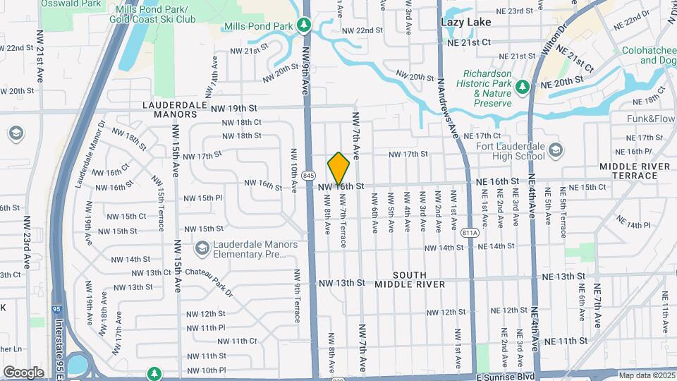 1541 NW 7th Terrace Map and Location Details