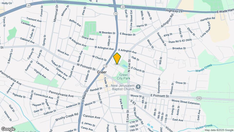 Park View Greer Map and Location Details