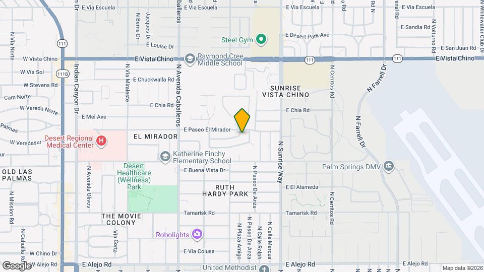 1261 Linda Vista Rd Map and Location Details