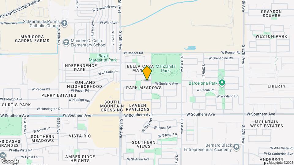 3319 W Sunland Ave Mapa y Detalles de la Ubicación