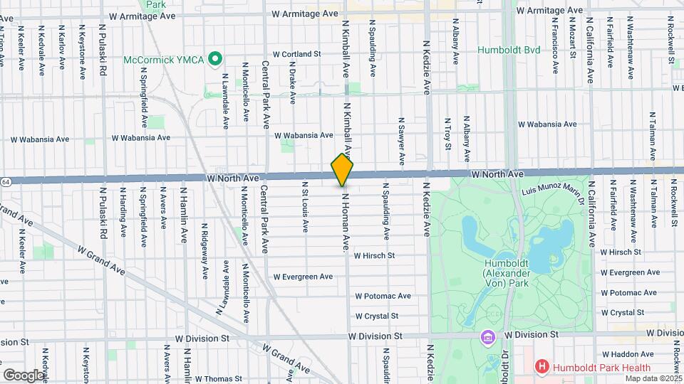 1538 N Homan Ave Map and Location Details