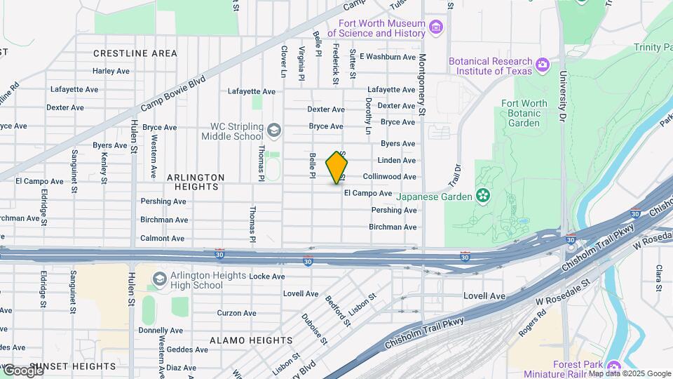 3904 El Campo Ave Map and Location Details