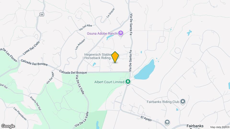 16135 Valle De Oro Map and Location Details