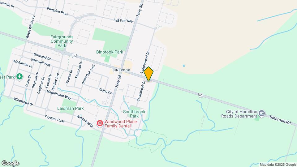 2575 Binbrook Rd Map and Location Details