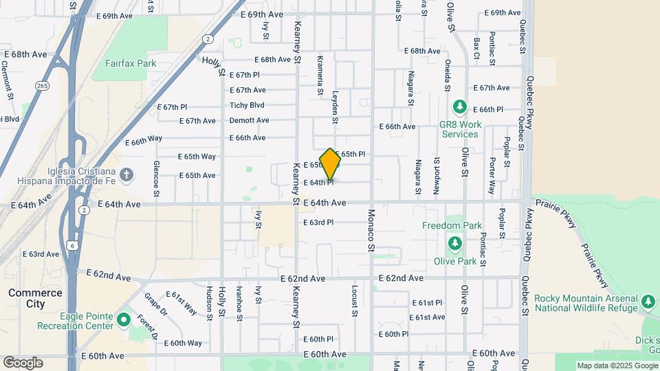 6240 E 64th Pl Mapa y Detalles de la Ubicación
