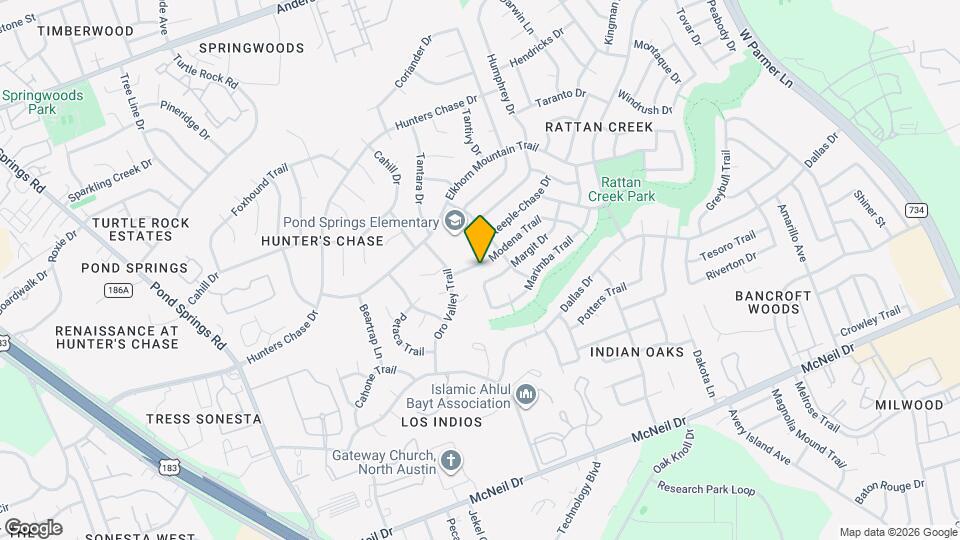 12705 Modena Trail Map and Location Details