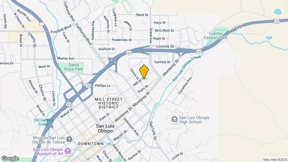 1619 Mill St Map and Location Details