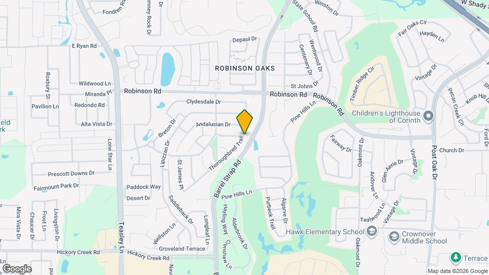 5901 Thoroughbred Trail Map and Location Details