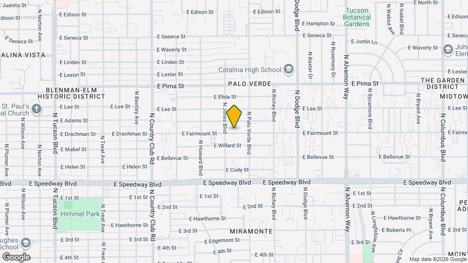 3425 E Fairmount St Map and Location Details