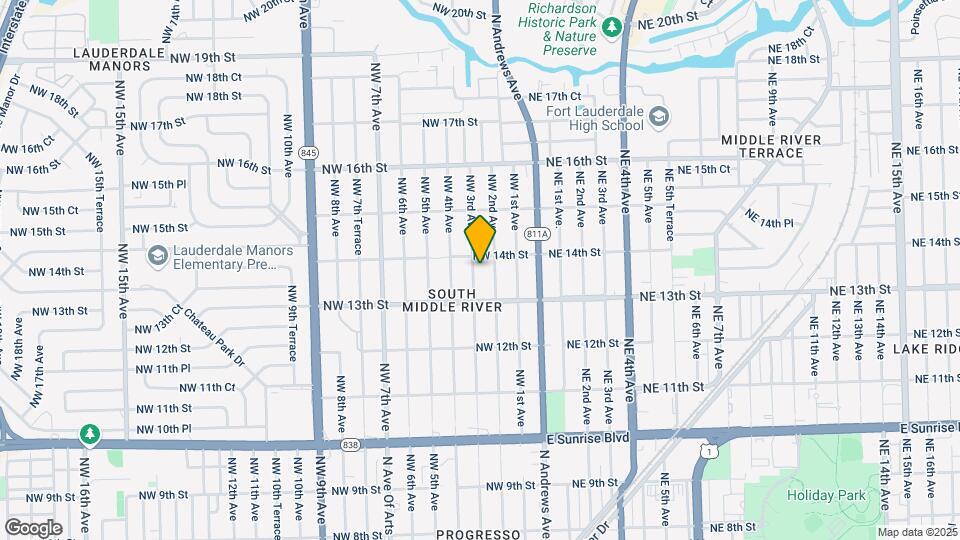 1332 NW 3rd Ave Map and Location Details