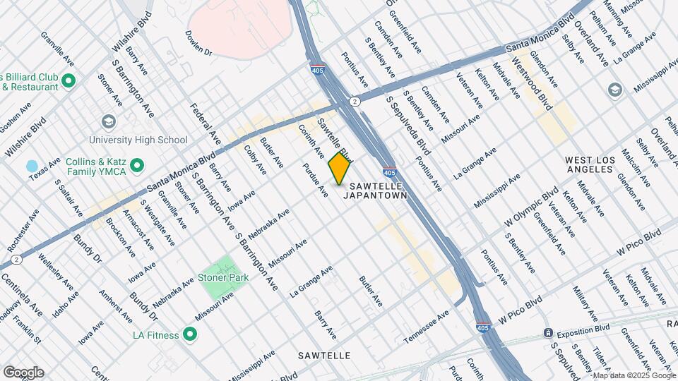 1817-1825 Corinth Ave Mapa y Detalles de la Ubicación
