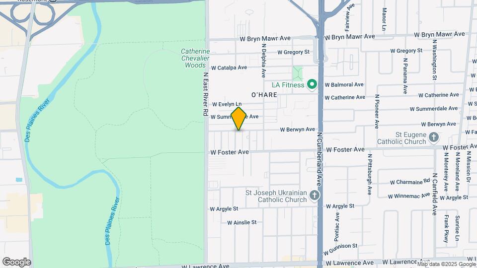 8657 W Berwyn Ave Map and Location Details