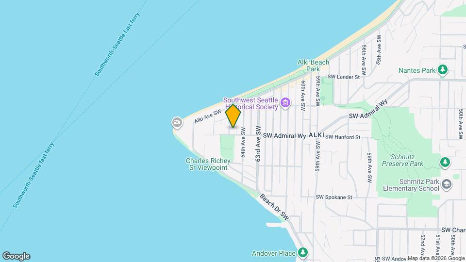 6424 SW Admiral Wy Map and Location Details