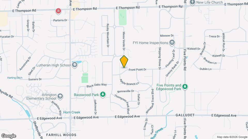 6448 Front Point Dr Mapa y Detalles de la Ubicación