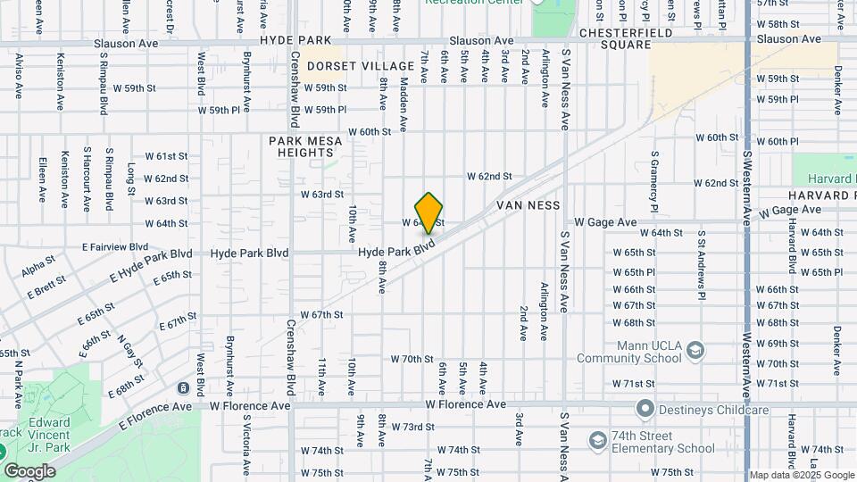 2815 Hyde Park Blvd Mapa y Detalles de la Ubicación
