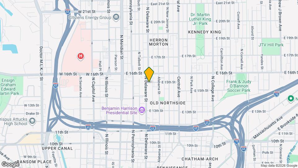 1473 N Delaware St Map and Location Details