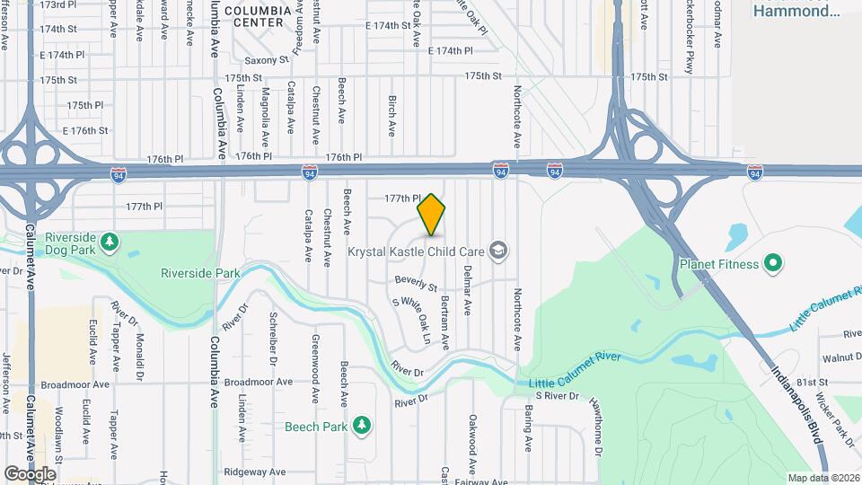 7813 S White Oak Ln Map and Location Details