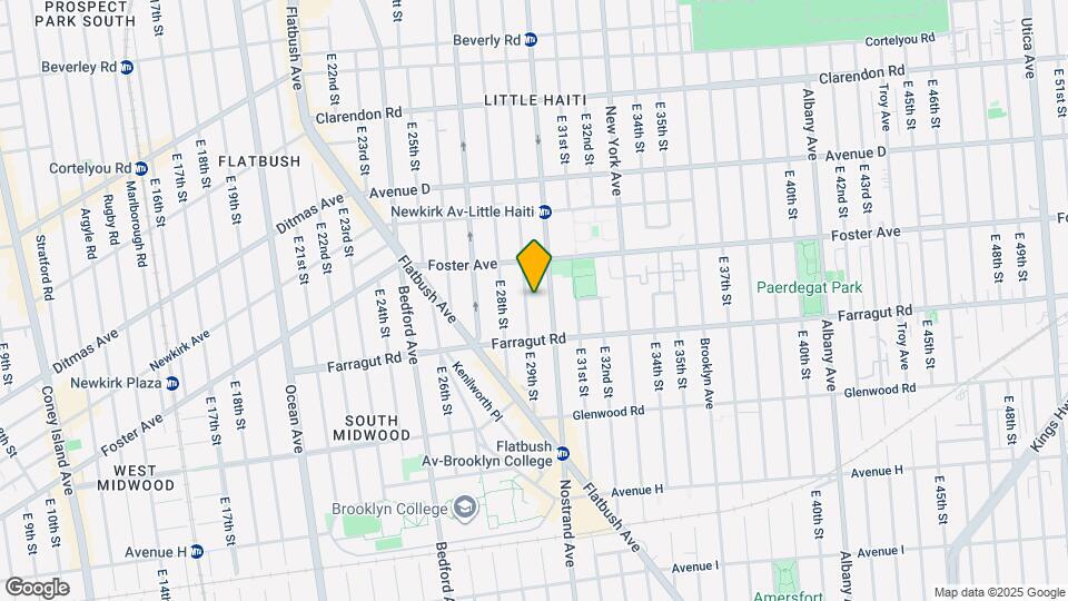 551 E 29th St Map and Location Details
