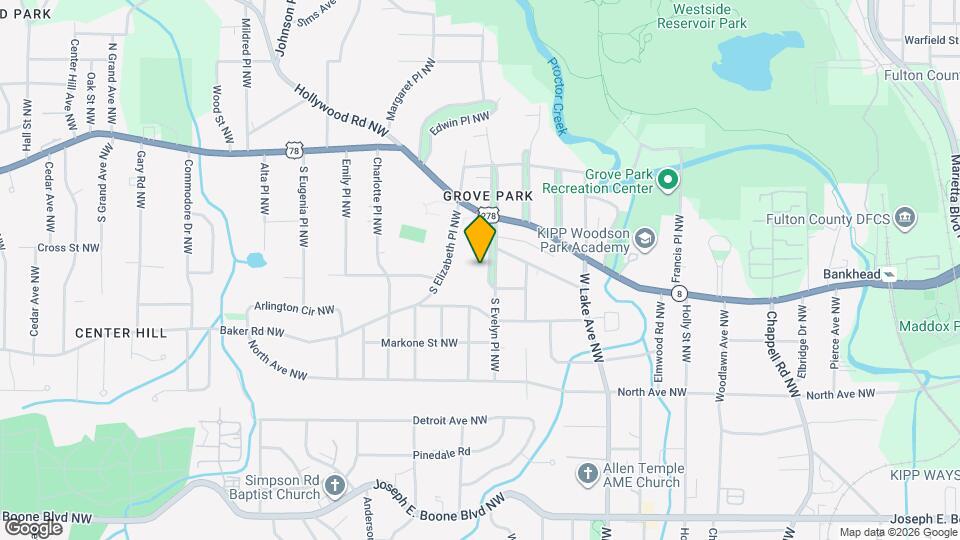 628 S Evelyn Pl NW Map and Location Details