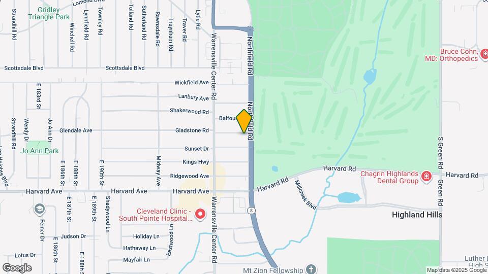 20704 E Gladstone Rd Map and Location Details