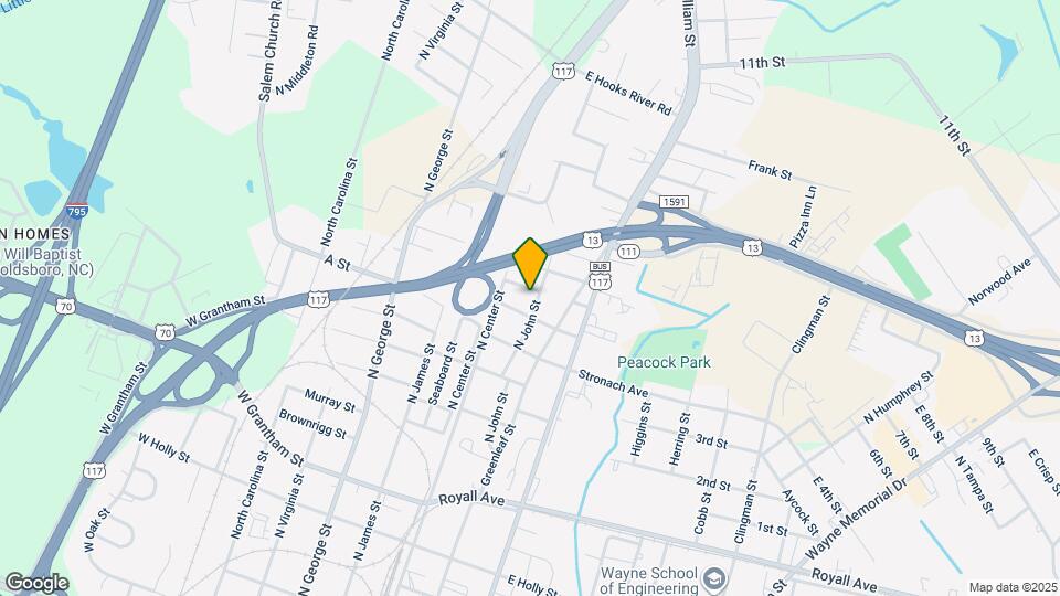 1209 N John St Map and Location Details